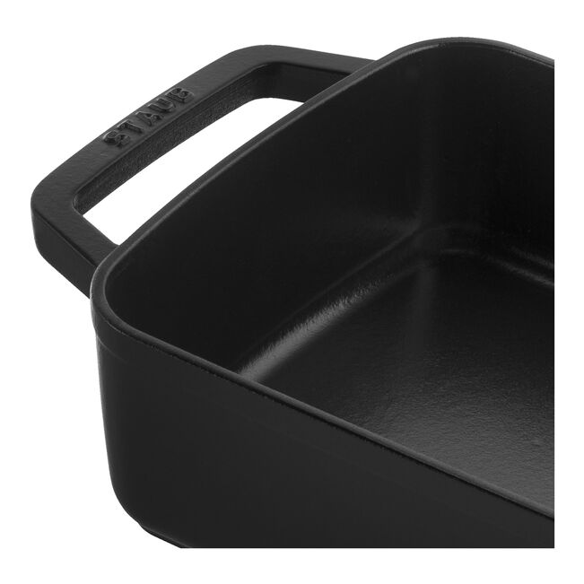 Staub Specialities Ovenschaal 30 cm, Rechthoekig, Zwart