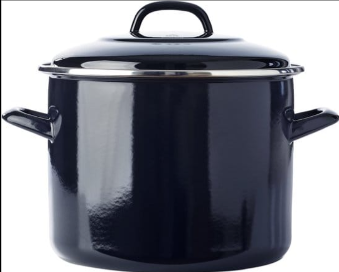 BK Geëmailleerd Soeppot ø 24cm 8.7L Zwart