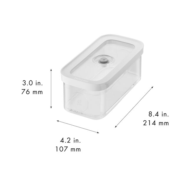ZWILLING Fresh & Save CUBE CUBE-doos M / 21 cm, transparant-wit
