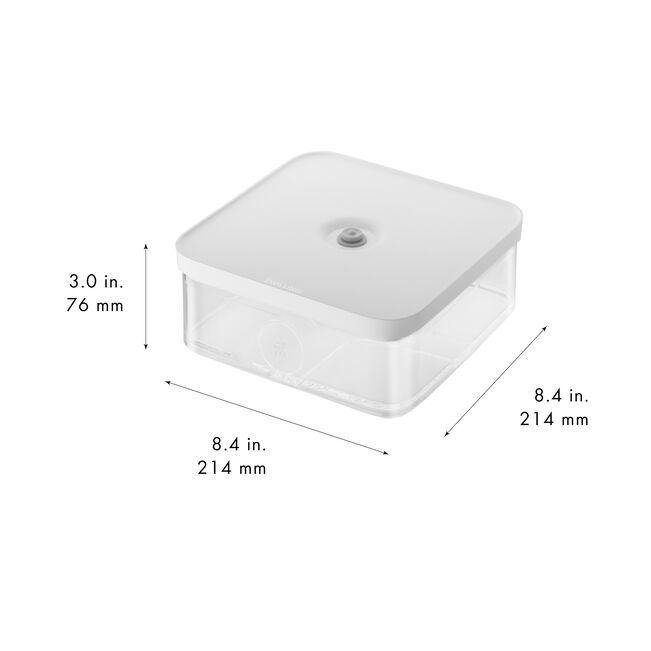 ZWILLING Fresh & Save CUBE CUBE-doos L / 21 cm, transparant-wit