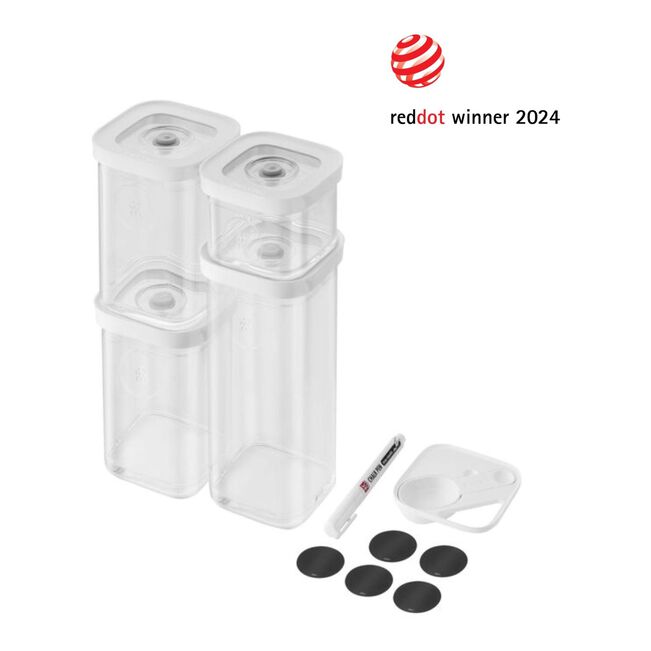 ZWILLING Fresh & Save CUBE CUBE-set, S / 6-delig, transparant-wit