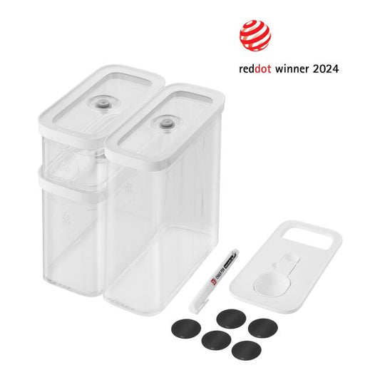 ZWILLING Fresh & Save CUBE CUBE-set, M / 5-delig, transparant-wit