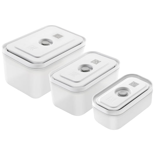 ZWILLING Fresh & Save Vacuümdozenset, S/M/L / 3-delig, Kunststof, semitransparant-Grijs