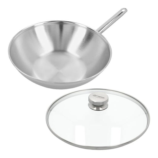 Demeyere Apollo 7 Wok met glazen deksel