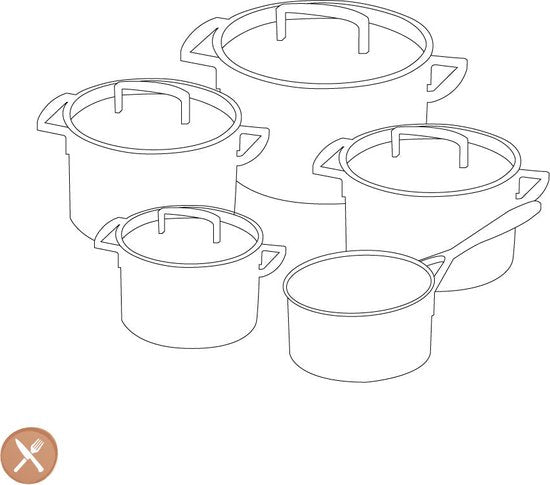 Zwilling - TrueFlow 5-delige pannenset