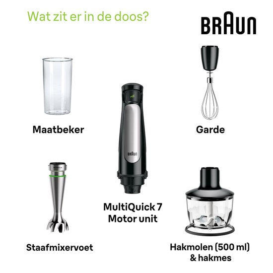 Braun MQ7035X MultiQuick 7 Staafmixer